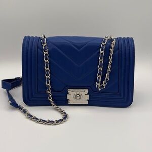 Badgley Mischka Royal Blue Crossbody Bag